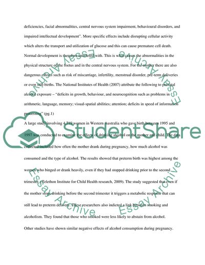 Pregnant Women and Alcohol Consuming