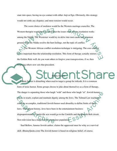 Anthropology of humor