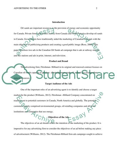 Advertising Techniques Used in the Canadian Oil Sands Ad Campaign