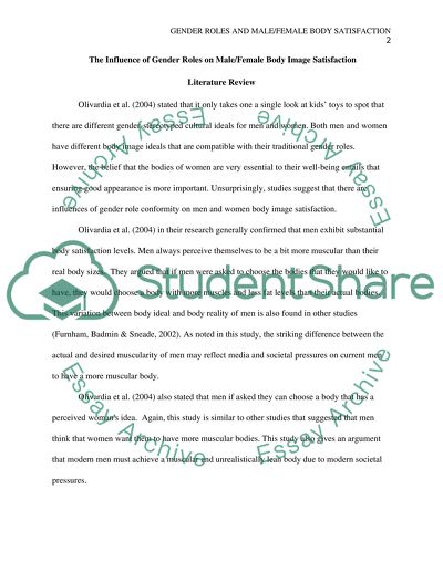 The Influence of Gender Roles on Body Image Satisfaction