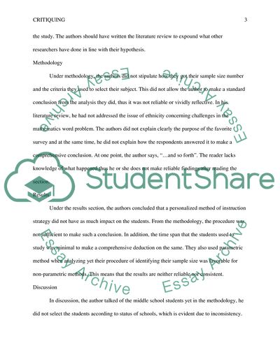 The Problem of Personalized Mathematics as an Effective Method of Improving Student Performance