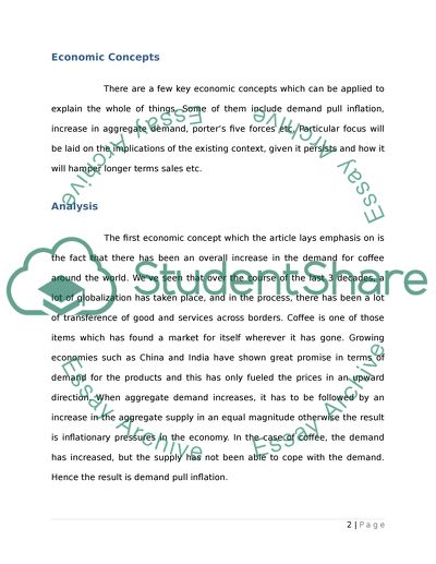 Coffee Price Hike Sours Brew