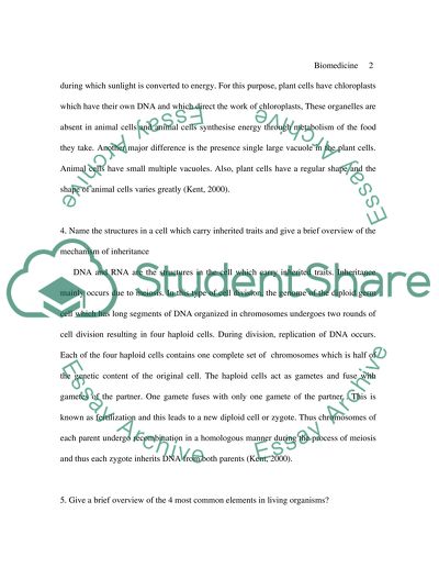 Biomedicine pre study