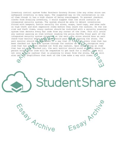 Internal Control, and Cash