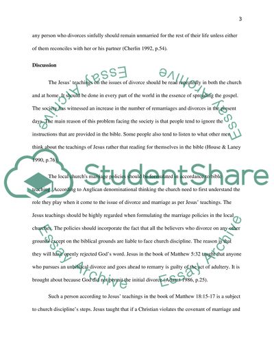 Divorce and Remarriages