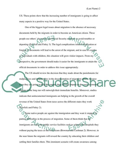 Immigration Issue of the United States