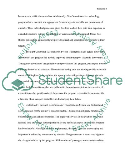 Next Generation Air Transportation System