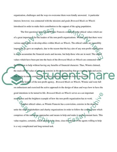 Interview With Winnie Francois