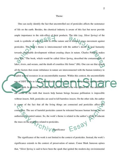 Silent Spring - Rachel Carson