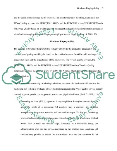 Graduate Employability Aspect of Human Resource Management and Marketing