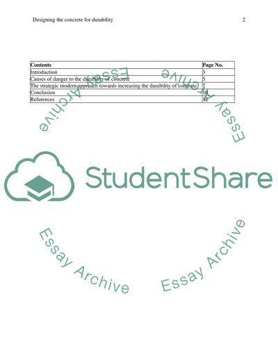 Designing the Concrete for Durability