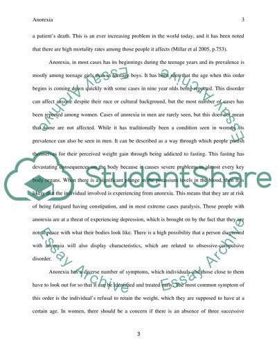 Anorexia Psychological Issues