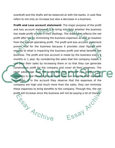 Main finanical statments