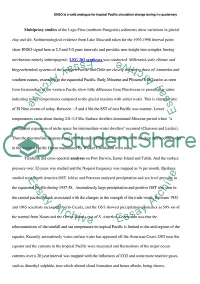 Whether ENSO Is a Valid Analogue for Tropical Pacific Circulation Change during the Quaternary