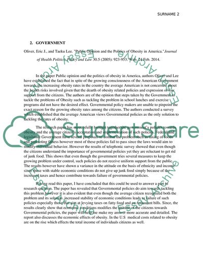 How Economic Conditions Affects Obesity