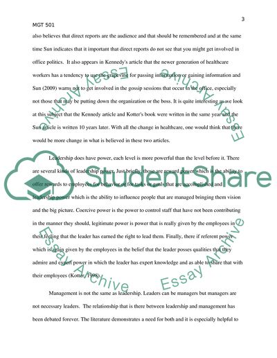 MGT501 - Management and Organizational Behavior Mod 5 Case Assignment