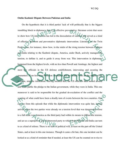 Kashmir Dispute Between Pakistan and India