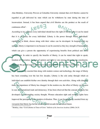 The importance of Liberty