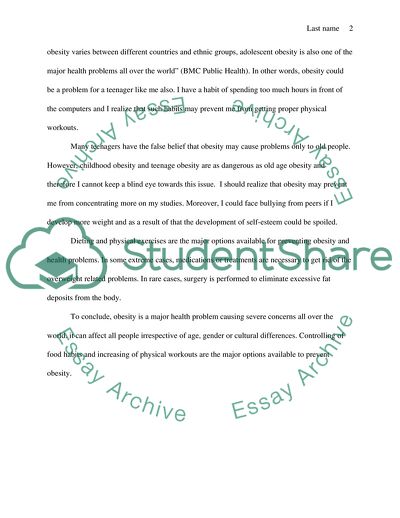 How to Deal with Obesity