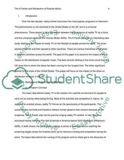 To What Extent Did The X Factor Alter The Distribution of Popular Music