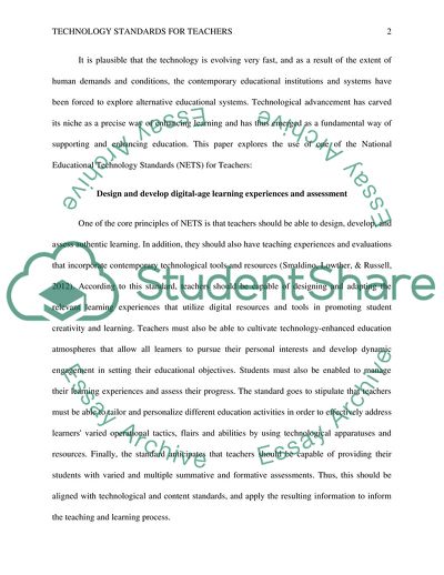 The National Educational Technology Standards for Teachers