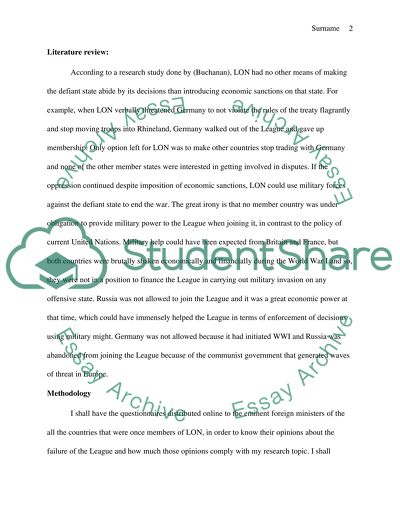 The League of Nations