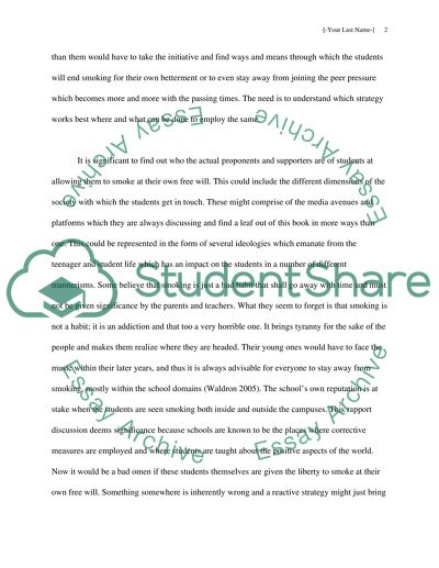 Solve College Students Smoking Problem