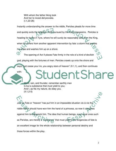 Shakespeares Pericles