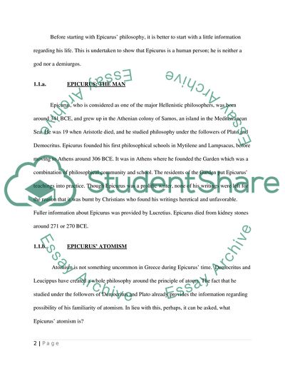 The Origin of Epicurus Concept of Void