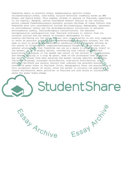 Powerbike in Thailand