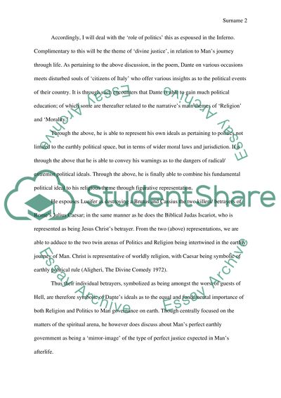 The Novel Phase of Dante Alighieris into Dantes Inferno