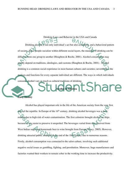 Drinking Age Laws and Behaviors in Canada and the US