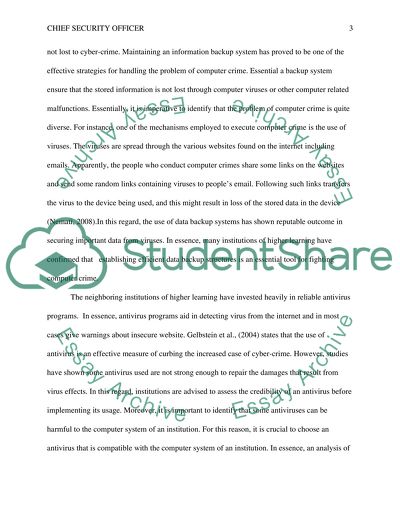 Chief Security Officer