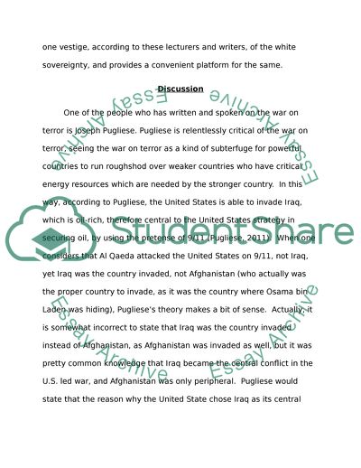 The War on Terror Fought on Many Different Fronts