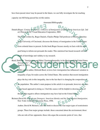 The effects of the US 1965 Immigration Act Introduction and Annotated bibliography