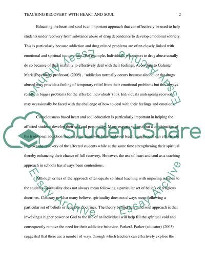 Teaching Recovery with Heart and Soul
