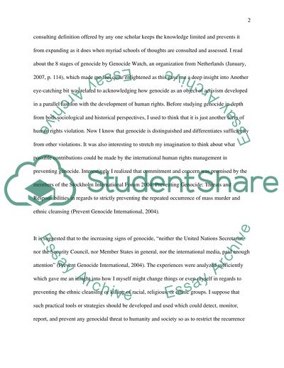 Analyzing the Concept of Genocide