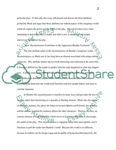 The World of Hamlet Book Report/Review