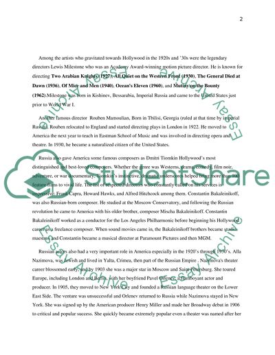 Russian Jews and Hollywood