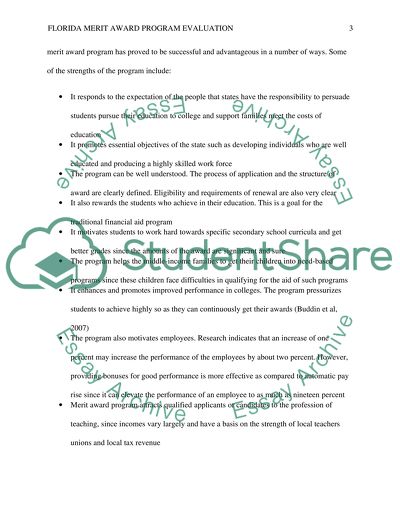 Florida Merit Award Program