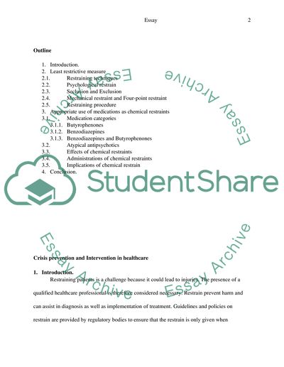 Crisis Prevention and Intervention in Healthcare
