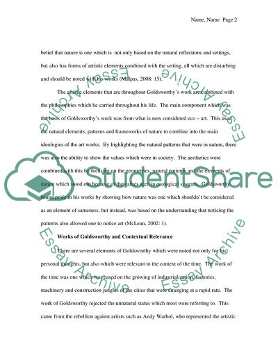 Andy Goldsworthy: Visual Culture