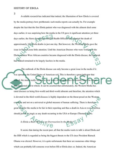 History of Ebola Virus Disease