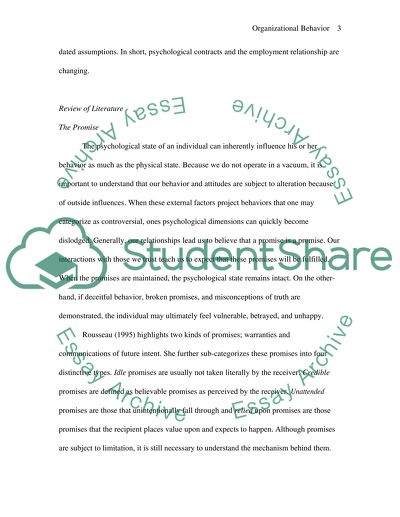 The Nature of the Employee-Organization Relationship