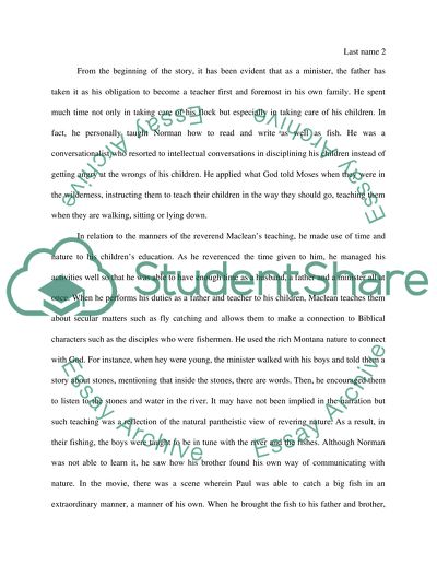 Taking a Lesson From A River Runs Through It