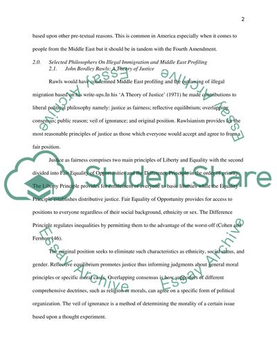 Illegal Migration and Middle East Profiling