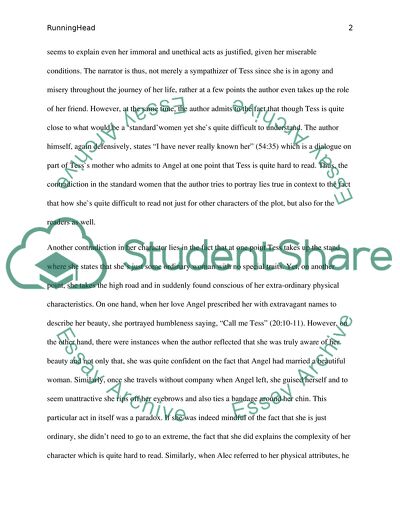 Analysis of Tess of D`Ubervilles by Thomas Hardy