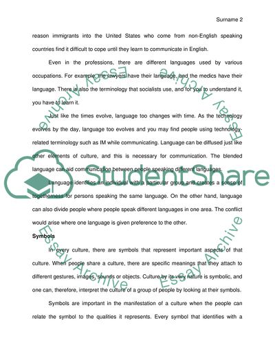 The Elements of Culture and How They Define a Group of People