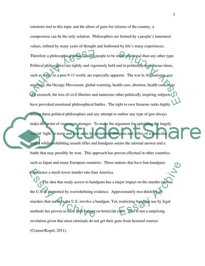 The Subject of Gun Control