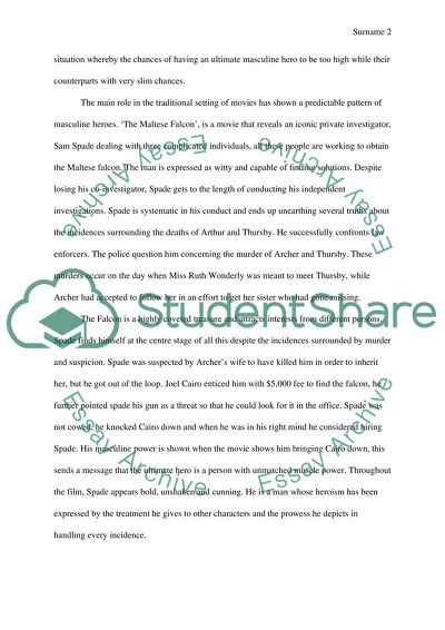 Masculinity as a Prerequisite of Traditional American Heroism